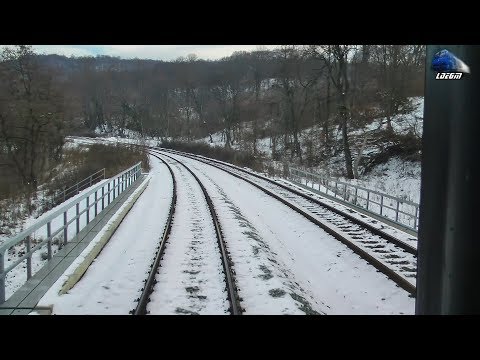 Train Backview Cluj Napoca-Mera-Aghireș-Huedin-Poieni-Ciucea-Piatra Craiului-Bratca - 25 Jan 2020