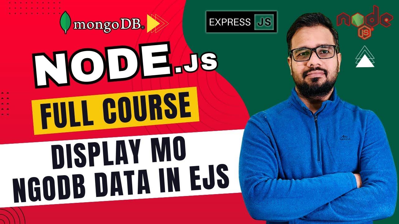 NodeJS Tutorial in Hindi #59 - Display MongoDB Data in EJS using Express.js