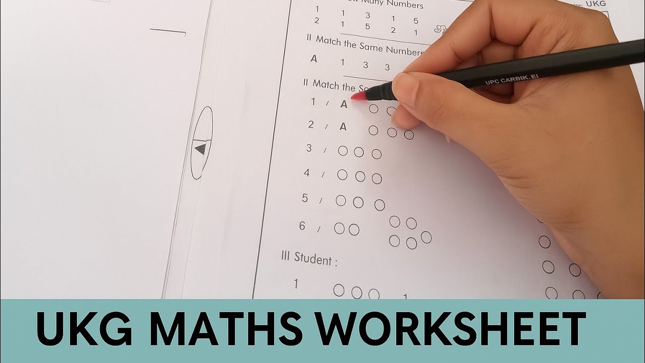 Creative Maths Worksheets for UKG | Senior KG Daily Maths Practice