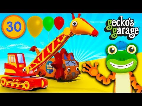 Truck Animal Car Wash Party at Gecko's Garage | Educational Videos For Kids