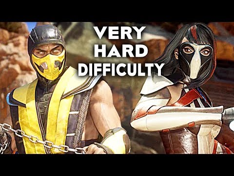 MORTAL KOMBAT 11 Gameplay Very Hard Difficulty Scorpion Vs Skarlet