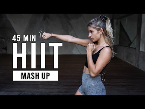 45 MIN INTENSE HIIT WORKOUT | Burn 500 Calories | Full Body Cardio At Home, No Repeats