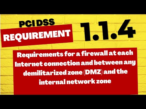 PCI DSS Requirement 1.1.4 Establishing a Firewall Between the DMZ & Internal Network