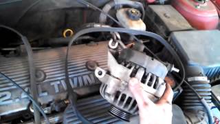 Alternator replacement Pontiac Grand Am 2.4L 1997 - 2001 Alero Malibu Install Remove Replace