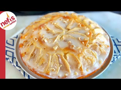 KENDİNDEN SOSLU ELMALI EFSANE KEK 💯 5 DAKİKADA FIRINDA 👌🏻