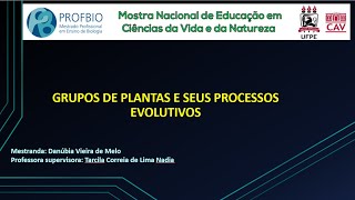 Grupos De Plantas E Seus Processos Evolutivos