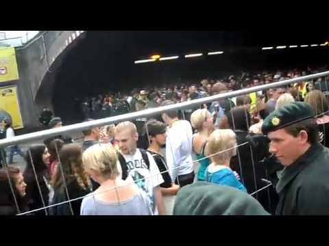 Loveparade 2010 Duisburg; kurz vor der Massenpanik