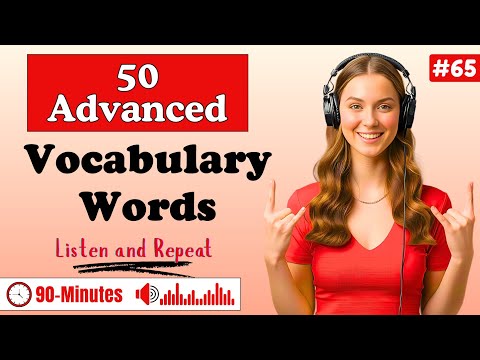 50 Advanced English Vocabulary Words ✨| Speak Fluently with Shadowing Practice