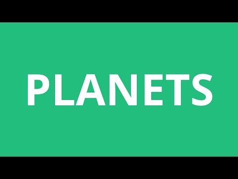 Part of a video titled How To Pronounce Planets - Pronunciation Academy - YouTube