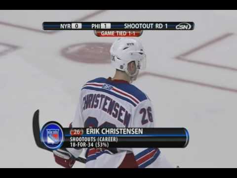 Flyers vs Rangers shootout - 4-11-10 - For a Playoff Berth