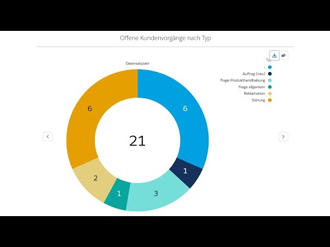 So nutzen Sie Berichte und  Dashboard in Salesforce: Analyse von Störungen.