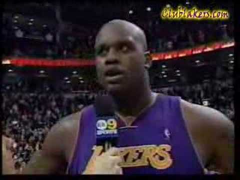 Shaq curses on TV (uncensored)