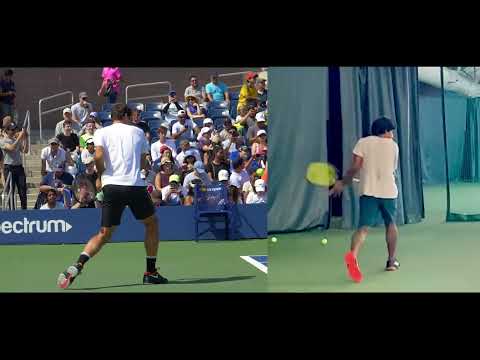 Roger Federer Backhand - Slow Motion