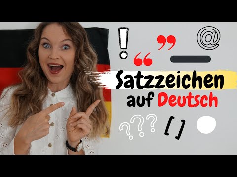 Satzzeichen auf Deutsch (Deutsch lernen b1, b2)