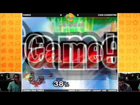 S@LT #25 | Clem Clementine (Falcon) vs Nimbus (Falco) - Losers Semi Finals - SSBM