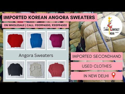 Used Imported Second Hand Angora Sweater