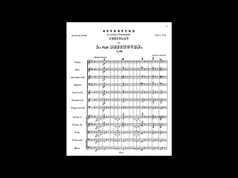 Beethoven - Coriolan Overture Op. 62 (Score)
