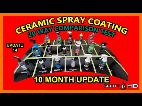 Ultimate Ceramic Spray Coating Test UPDATE 14 - 20 products compared - 10 MONTH UPDATE - TOP 3?