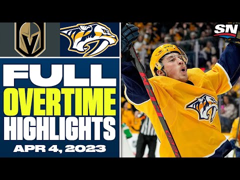 Vegas Golden Knights vs. Nashville Predators | FULL Overtime Highlights - April 4, 2023