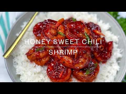 HONEY SWEET CHILI SHRIMP | SWEET CHILI SHRIMP RECIPE | QUICK AND EASY SHRIMP RECIPES || FRUGALLYT