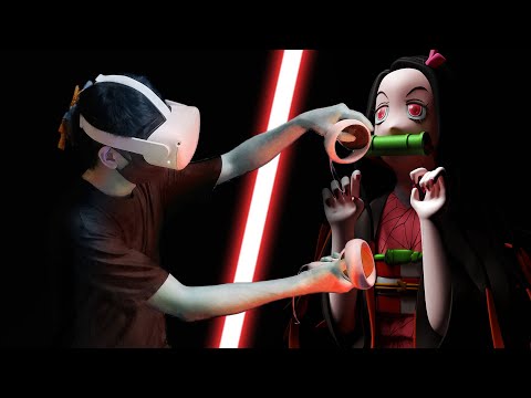 I Sculpting Nezuko in Virtual Reality【Demon Slayer】灶门祢豆子3D立体模型|vr Sculpture Diorama