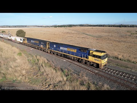 6MP4 Pacific National / TOLL Container Train (8/4/2022) - PoathTV Australian Railways