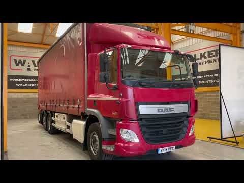 New In Stocklist For Sale: DAF CF290 EURO 6 6X2 26 TONNE CURTAINSIDER C/W MOFFETT – 2016 – YN16 VVX