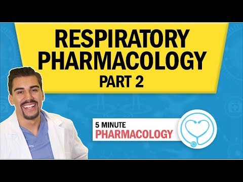 Pharmacology - Respiratory Pharmacology Part 2  - Respiratory Drugs nursing RN PN NCLEX