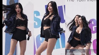 180325 포켓걸스 (PocketGirls) 하빈 직캠 - 빵빵 (인천 하프마라톤 축하공연) By 애니닷
