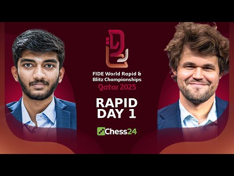 Gukesh, Carlsen, Arjun, Pragg in action | Day 1 FIDE World Rapid Championship 2025