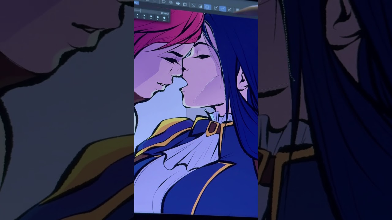 Caitlyn and Vi 💜💗#arcane #arcaneart #sapphic