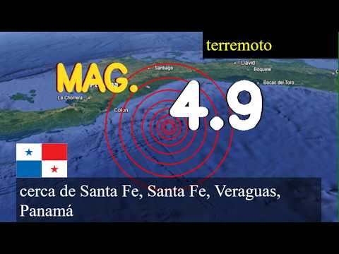 😱🚨  Terremoto cerca de Santa Fe, Santa Fe, Veraguas, Panamá actualizaciones en vivo hoy: Terremoto d
