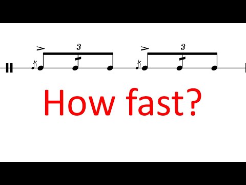 How fast can you play flam drags?
