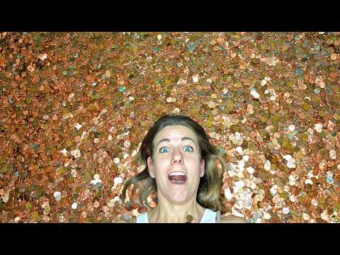 500,000 Pennies! I Make a Crazy Sculpture
