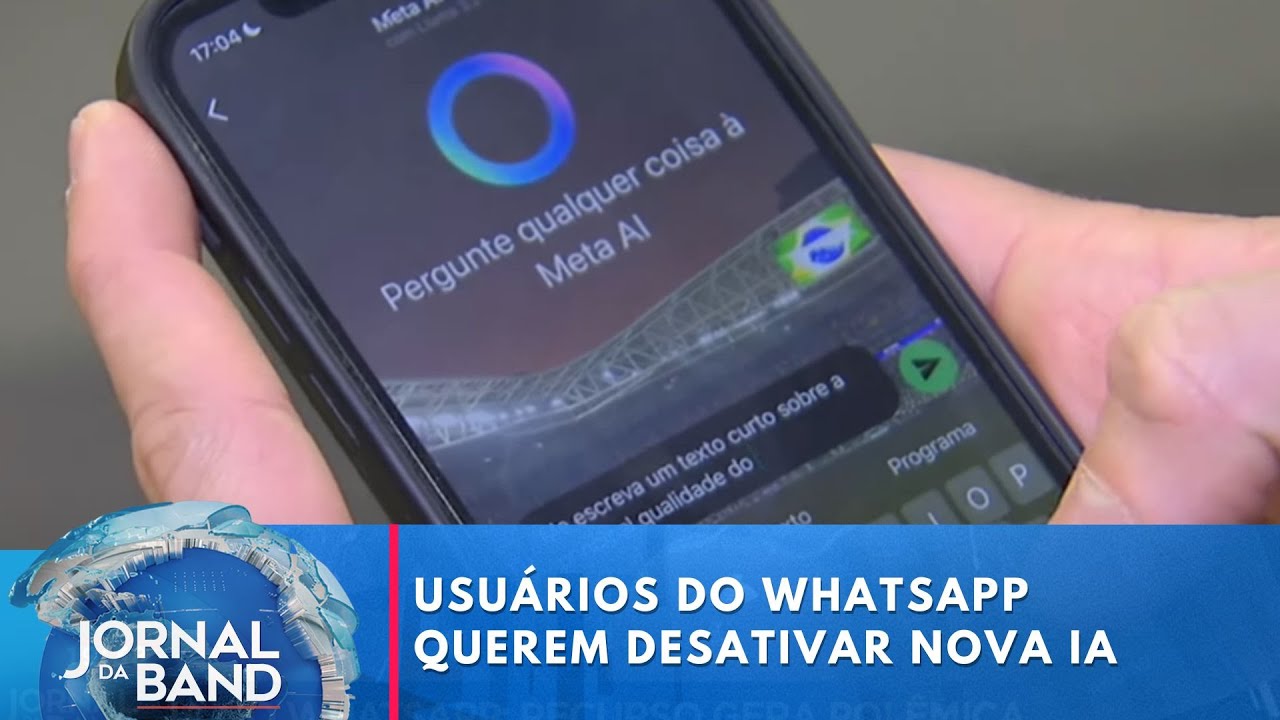 Após atualização, usuários do Whatsapp querem desativar nova IA | Jornal da Band