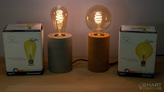 Ausgepackt: Müller Licht tint Retro Edison und Globe Filament Leuchtmittel