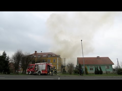 Požar gasilsko-vaškega doma v Vučji vasi