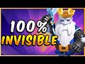 100% INVISIBLE DECK in CLASH ROYALE! 👻