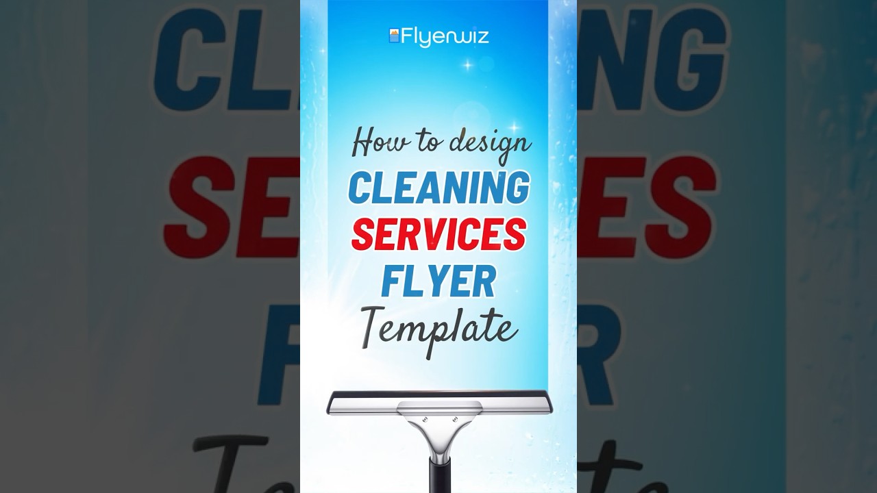 How to Design Cleaning Services Flyer | Cleaning Flyers #cleaning #trendingshorts