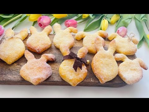 Quark Hasen Backen - ( Quark Öl Teig Hasen, Osterhase, Quarkteig Rezept)