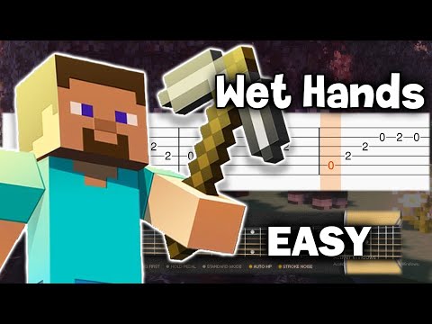 Minecraft - Wet Hands - Guitar tutorial (TAB)