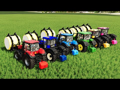 TRANSPORT CARS AND LOAD COTTON WITH JOHN DEERE TRACTORS - Farming Simulator GAMES TRACTOR HARVESTING