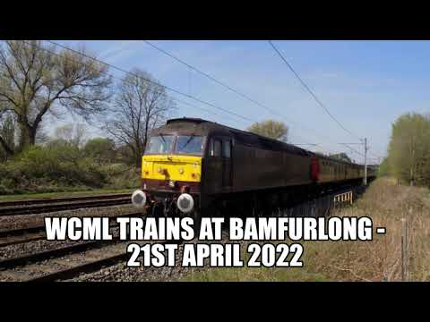 WCML Trains at Bamfurlong - 21st April 2022