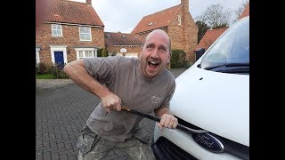 The simple way to open seized ford transit bonnet/hood