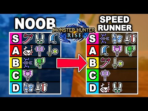 Speedrunner's Best Weapon Tier List in Monster Hunter Rise (Every Weapon Ranked By Difficulty)