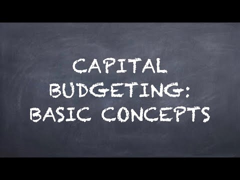 Capital Budgeting Basic Concepts