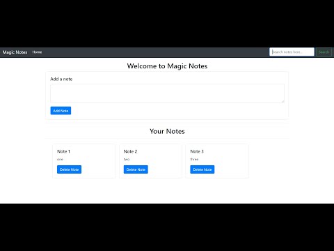Notes Web Application In Javascript With Source Code Source Code Projects