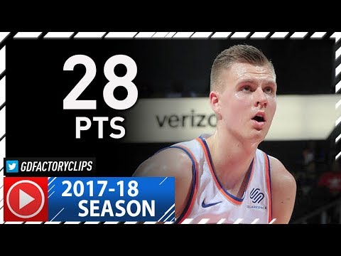 Kristaps Porzingis Full Highlights vs Hawks (2017.11.24) - 28 Pts