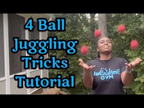 EASY 4 Ball Juggling Tricks | 4 Ball Juggling Tricks Tutorial