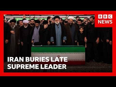 US and Iran trade attacks as Iran's late supreme leader Ayatollah Ali Khamenei is buried | BBC News